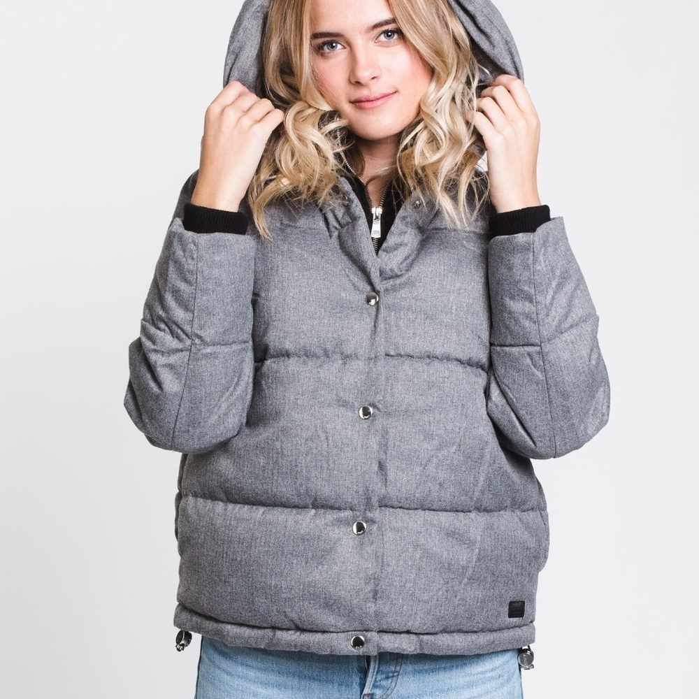 Women's Gray Hooded Jacket